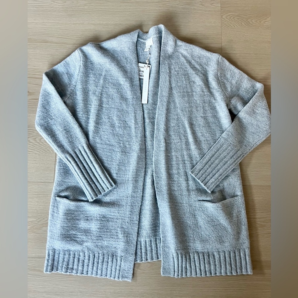 NWT Caslon Heather Grey Cardigan